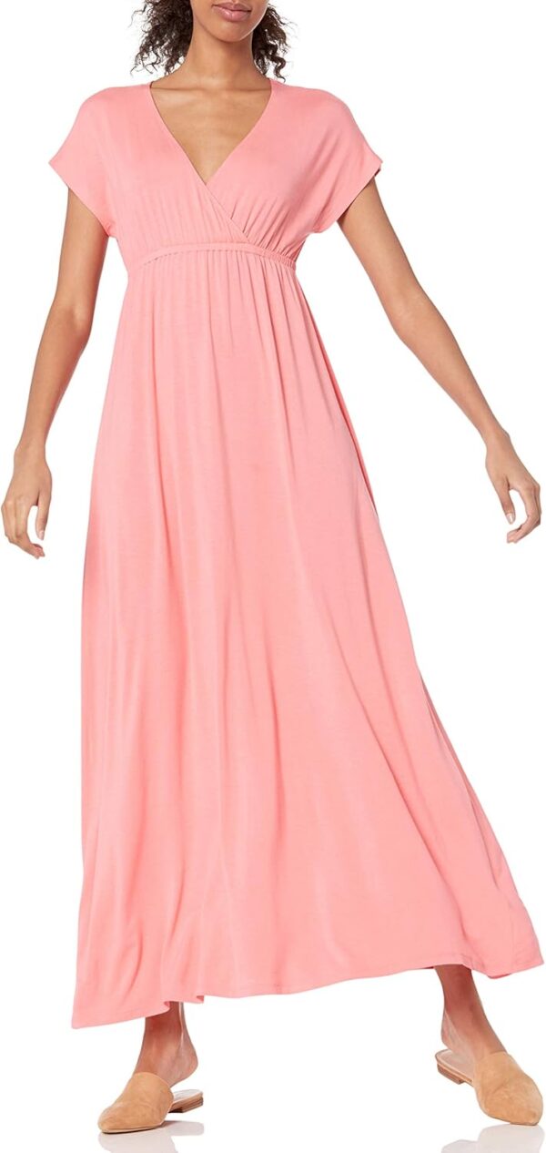 Amazon Essentials Women's Waisted Maxi Dress (Available in Plus Size)  Clothing, Shoes & Jewelry - Image 25