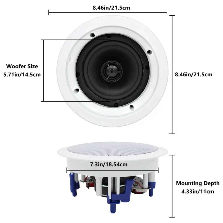5.25″ Bluetooth Ceiling Speakers – Home Theater Sound