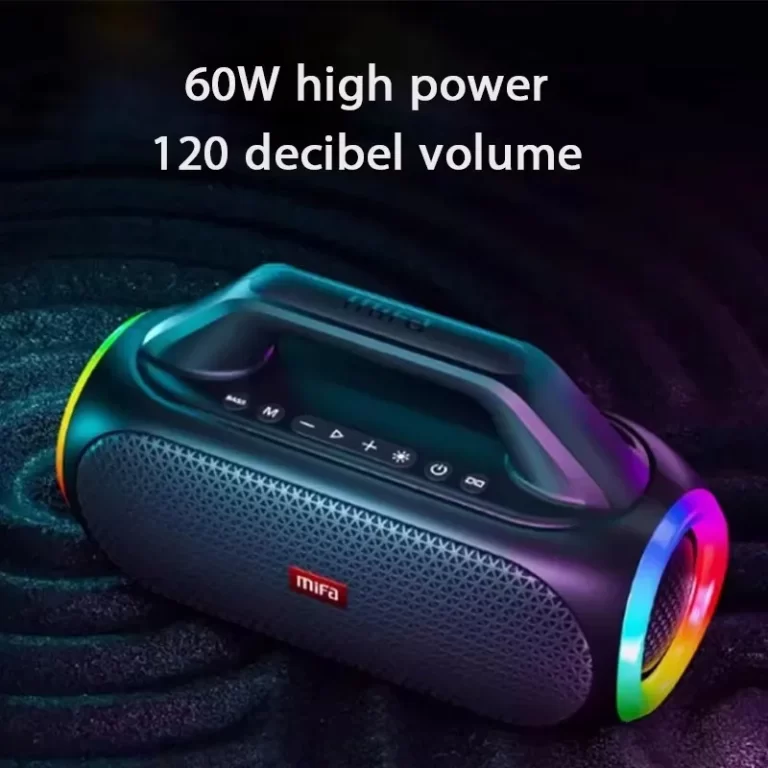 AOSIBAO 60W Bluetooth Outdoor Speaker – Waterproof & Loud