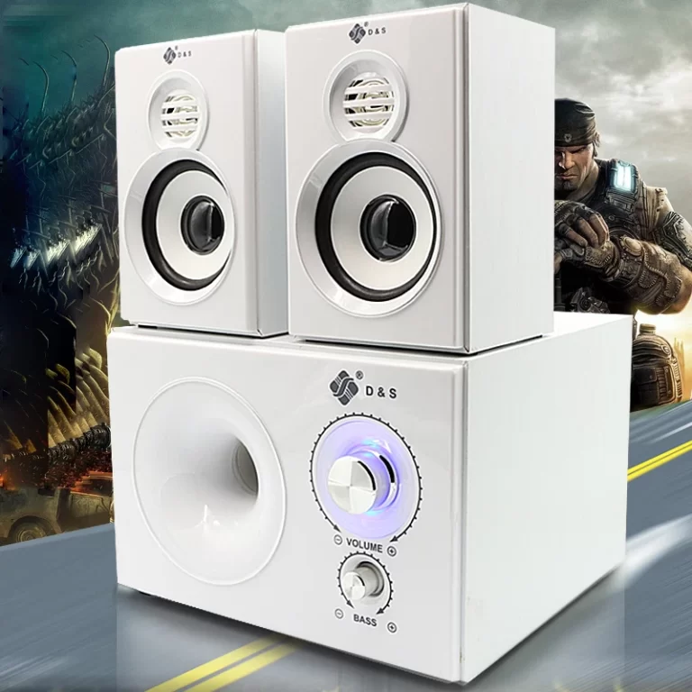 2.1 Channel Bluetooth Home Theater Speaker – Wooden Design