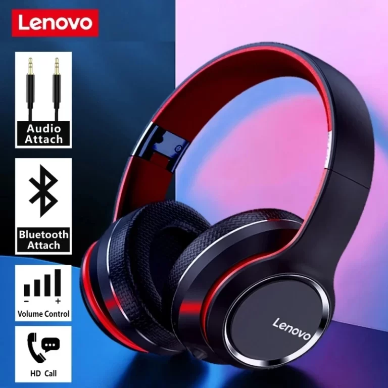 Lenovo HD200 Over-Ear Bluetooth Headphones – Wireless