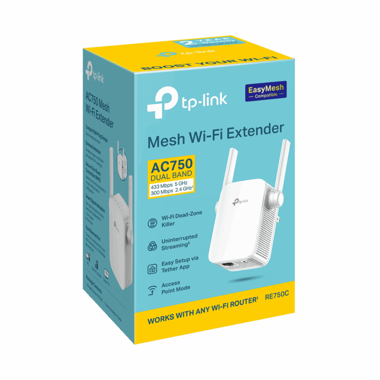 TP-Link AC750 Wi-Fi Range Extender – 750 Mbps, Dual-Band