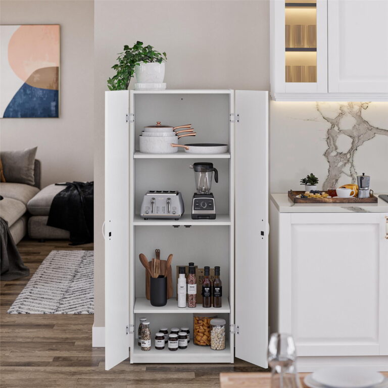 Mainstays 2 Door Storage Cabinet, White