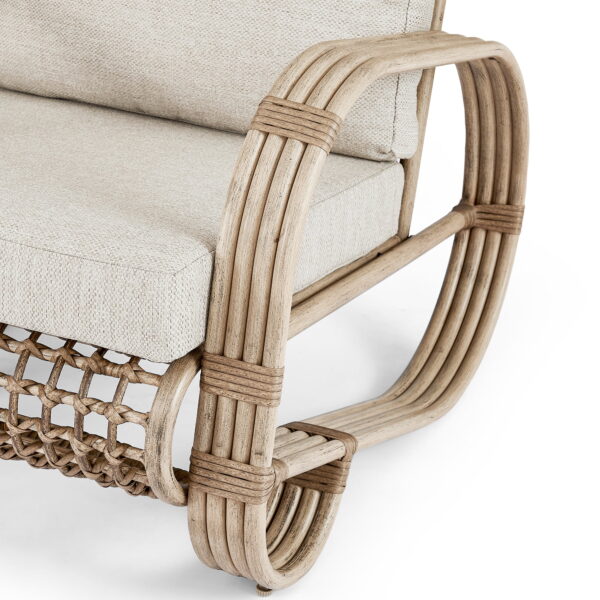 Iwicker Patio 2-Piece Wicker Outdoor Chair Aluminum Conversation Club Chairs with Cushions - Image 3