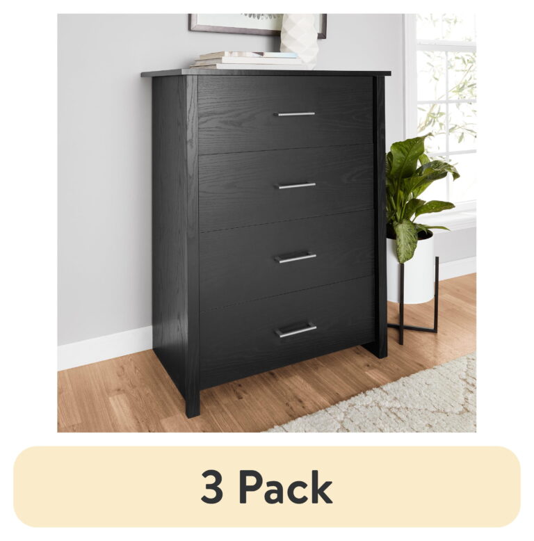 Mainstays Hillside 4-Drawer Dresser, Espresso Finish