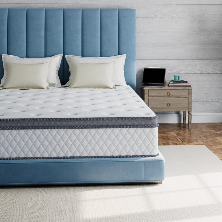 IFLUOUS 12 in. Firm Hybrid Memory Foam Mattress with CertiPUR-US and Oeko-TEX , Featuring Reinforced Springs. King