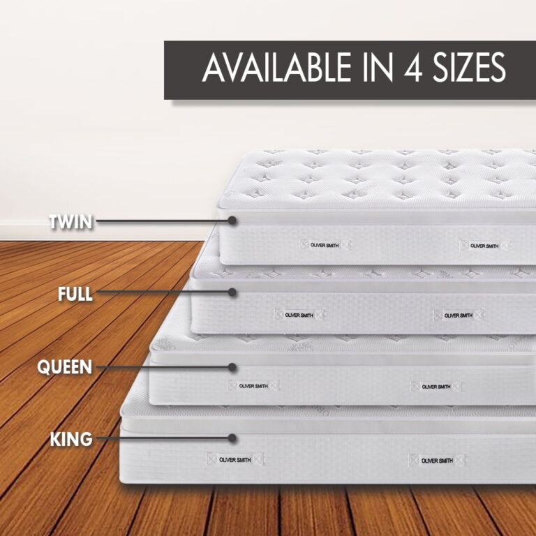 Home Life 6&quote; Full Mattress: Medium-Firm Hybrid with Bonnell Springs and US Certified Foam