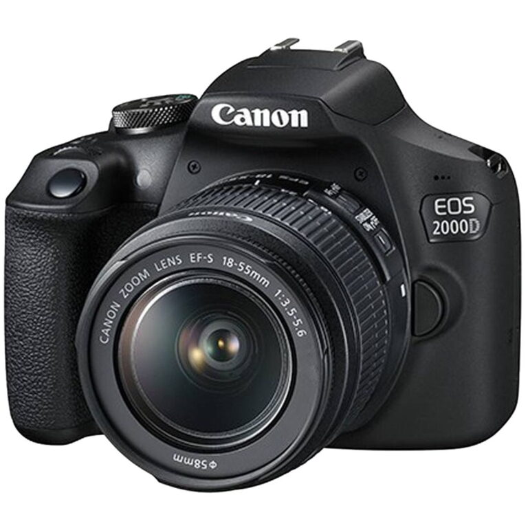 Canon EOS 2000D / Rebel T7 DSLR Camera with 18-55mm + 75-300mm Zoom Lens + SanDisk 32GB Memory + Tripod + Backpack + SV Premium Accessory Bundle
