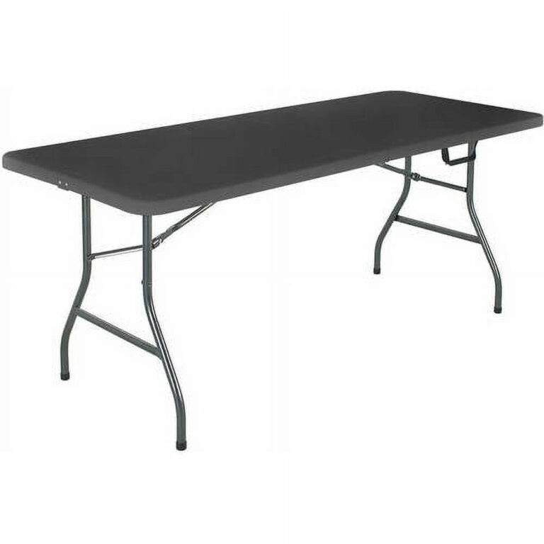 Cosco 6 Foot Premium Folding Table, White Speckle