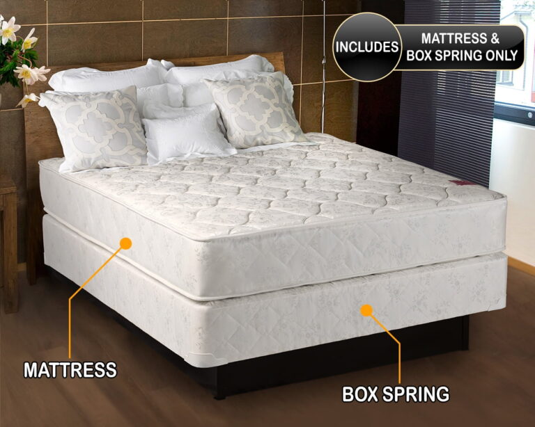 Dream Solutions Legacy Medium Firm 7″ Innerspring Mattress and Box Spring Set