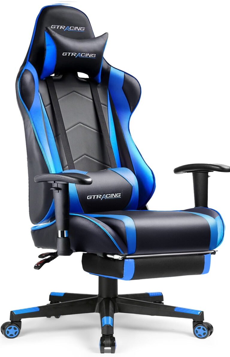 GTRACING Red Gaming Chair – Ergonomic with Footrest & Headrest