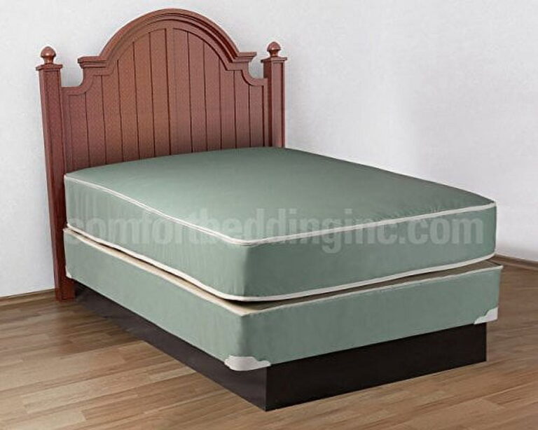 Plasticized Institutional Twin Size Mattress & Box Spring Set