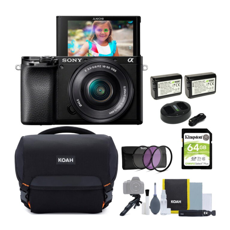 Sony Alpha a6100 APS-C Mirrorless Camera with 16-50mm Lens Bundle