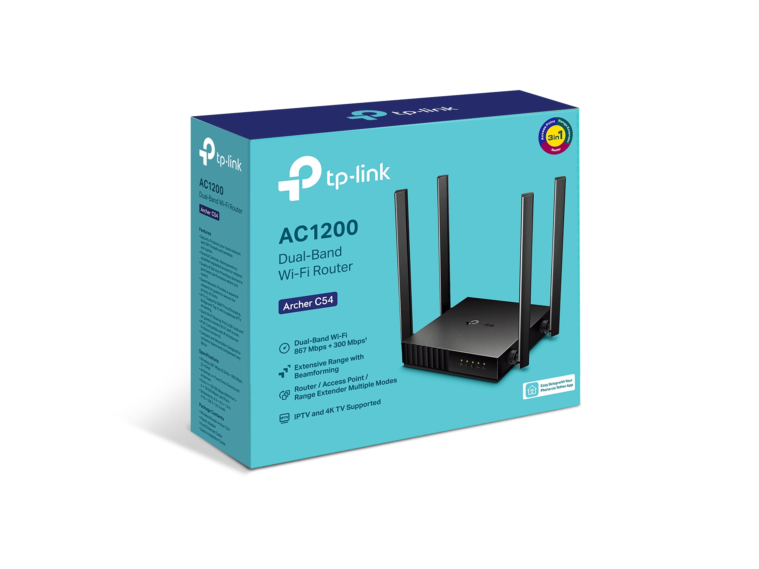 TP-Link Archer C54 | AC1200 MU-MIMO Dual-Band WiFi Router| Works with All Home Internet Providers