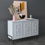 Liberty 3 Door Accent Cabinet, with Faux Marble Top