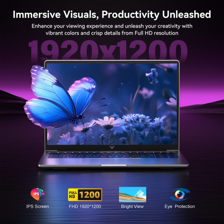 Laptop 16” FHD Intel Alder Lake N97 up to 3.6GHz 16GB DDR4 512GB SSD with Windows 11