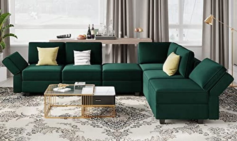 Belffin Modular Sofa Armrest Backrest Module for Modular Sectional Sofa Couch Side Armrest, Backrest Velvet Green